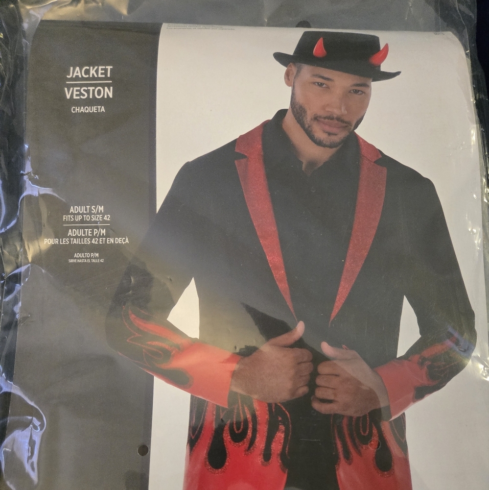 Devil Costume Blazer - Red and Black
